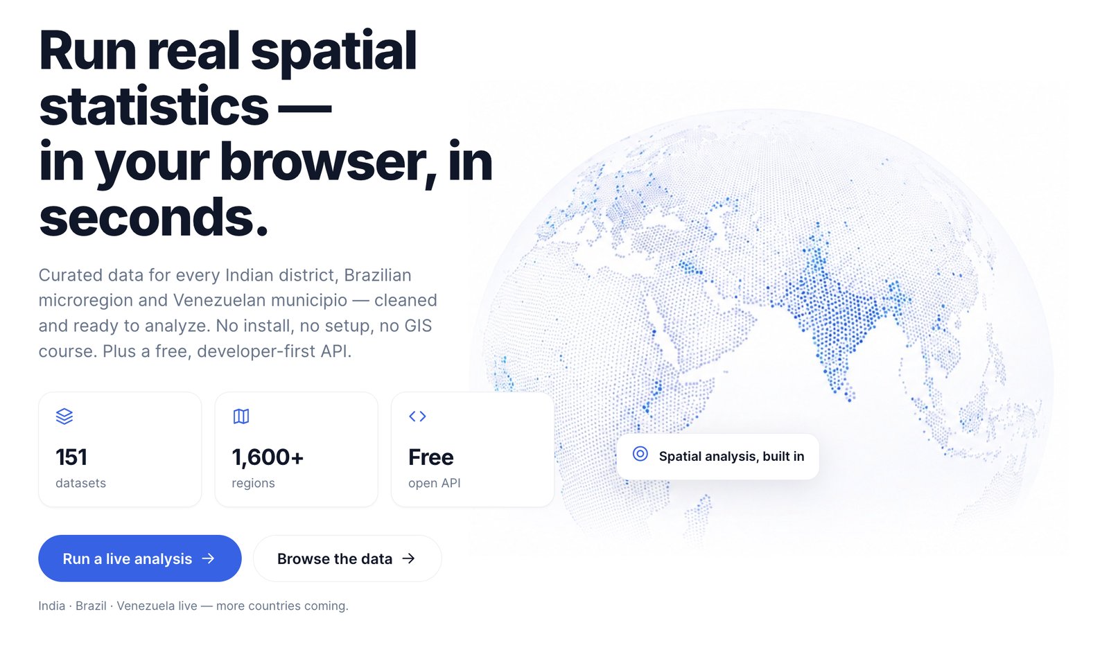 geo-data.io — spatial statistics in the browser